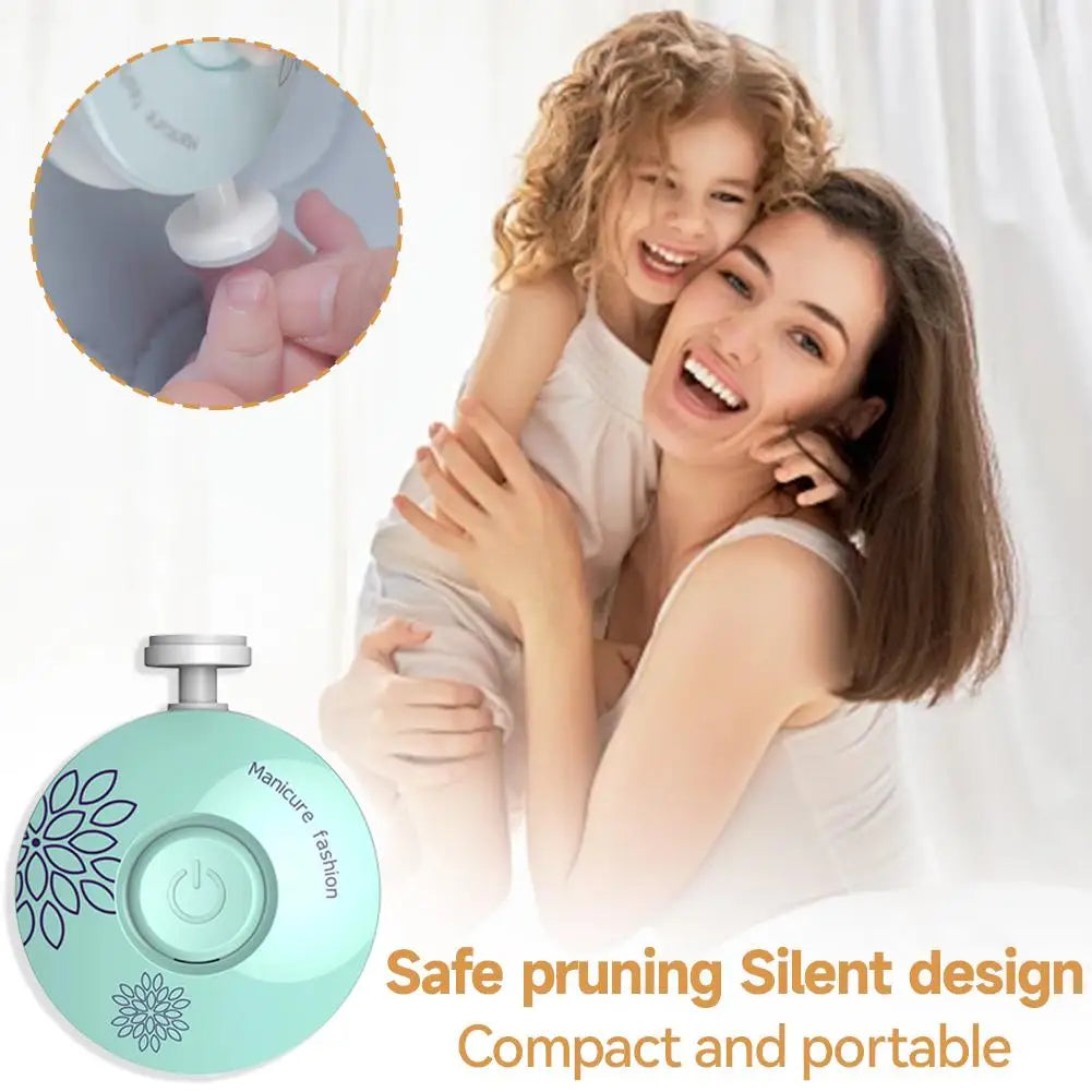 Electric Baby Nail Trimmer Kid Nail Polisher Tool Infant Manicure Scissors Baby Hygiene Kit Baby Nail Clipper Cutter For Newborn Quake