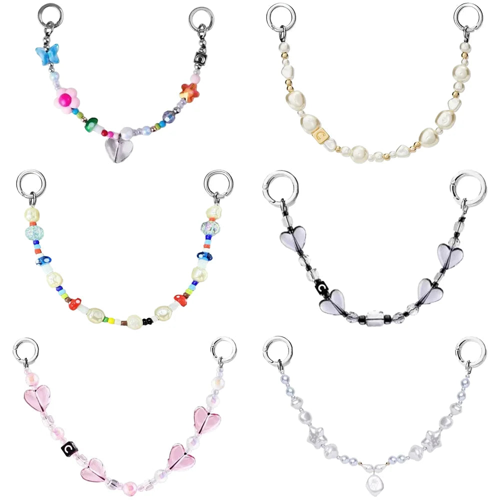 Double Rings Hanging Phone Charm Accessories for Galaxy for IPhone 12 13 14 15 16 17 18 Pro Max Case Quake