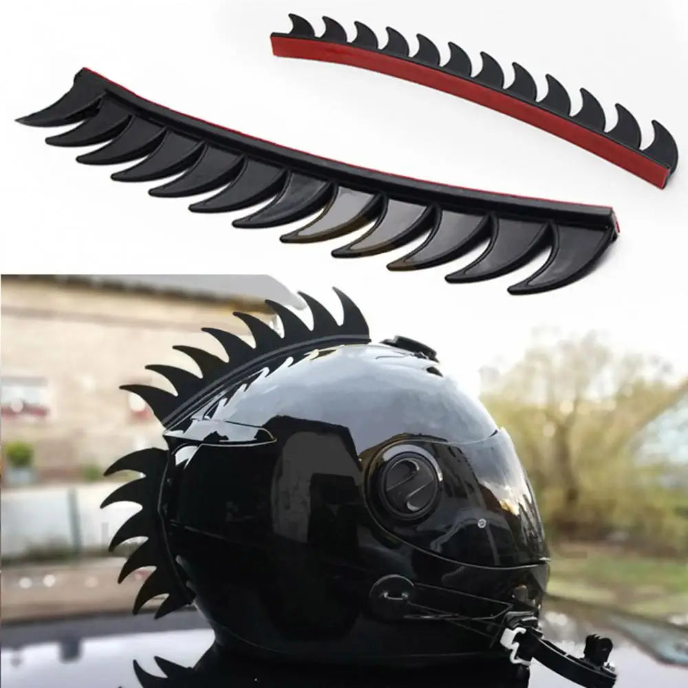 Universal Motorcycle Modified Helmet Sticker Personalized Cockscomb Horns Decal Quake