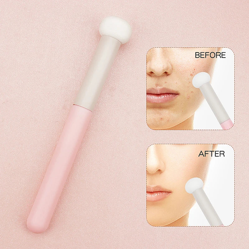 Sponge Concealer Makeup Brushes Lipstick Lip Brush Soft Powder Puff Wet Dry Use Face Contouring Blending Make Up Brush Tools Quake