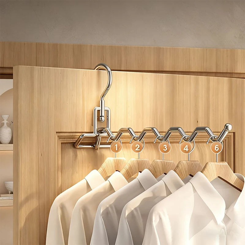 1Pcs Portable Clothes Drying Rack Foldable Clothes Hanger Travel Hotel Wardrobe Drawer Door Mounted Punch-free Cloth Drying Rack Quake
