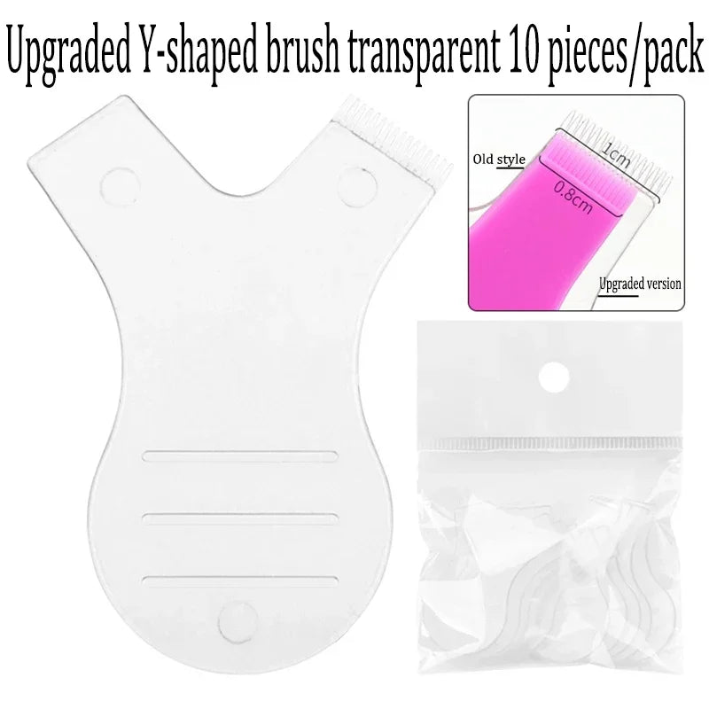 vvocci 10PCS Eye Lash Tools False Eyelash Applicator Lifting Set Silicone Pads for Mold Eyelash Rollers Firm Softening Rod Quake M44 White