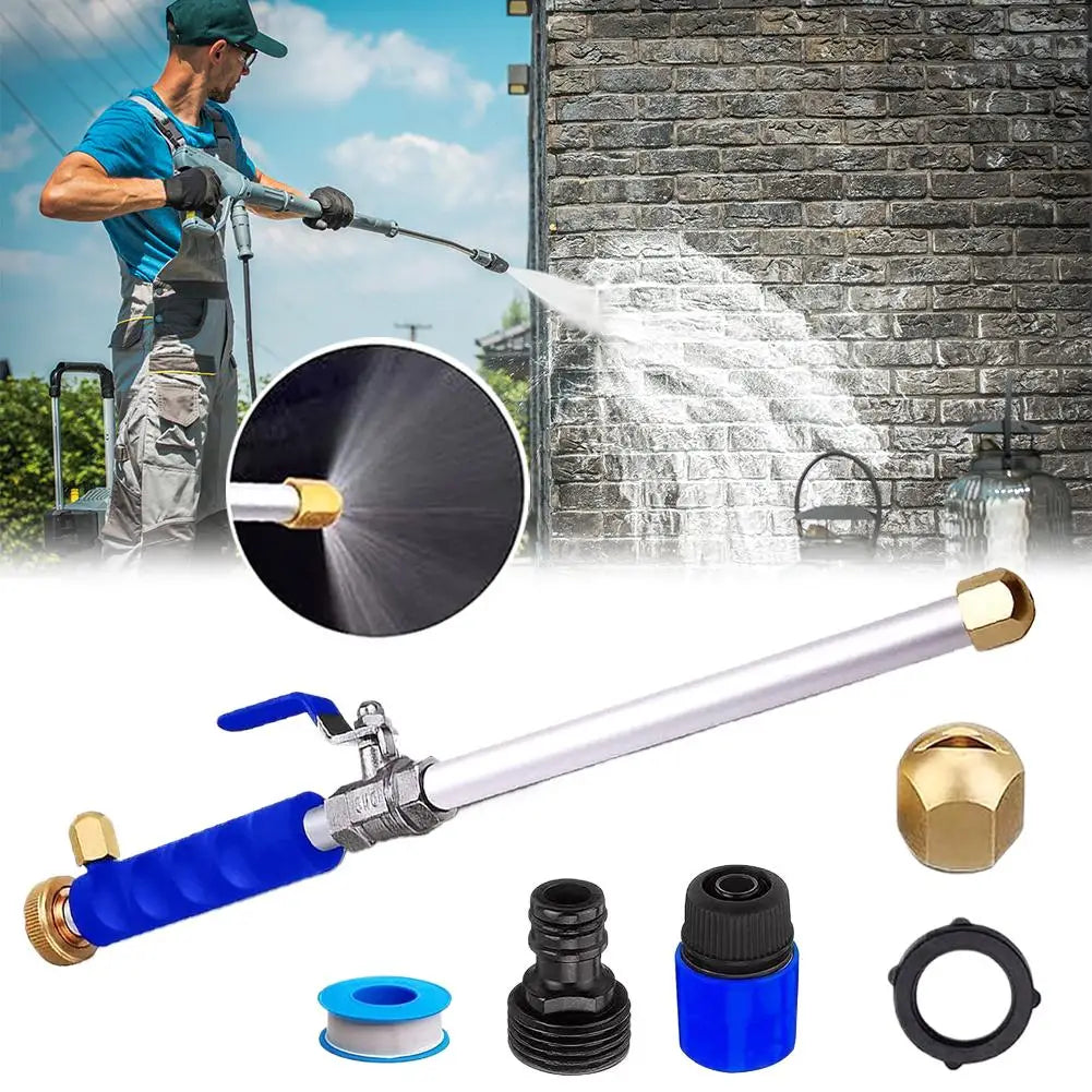 High Pressure Power Washer Wand for Car Wash Garden Hose Nozzle Watering Tool with 2 Spray Tips Jet Fan for Window Cleaning Quake