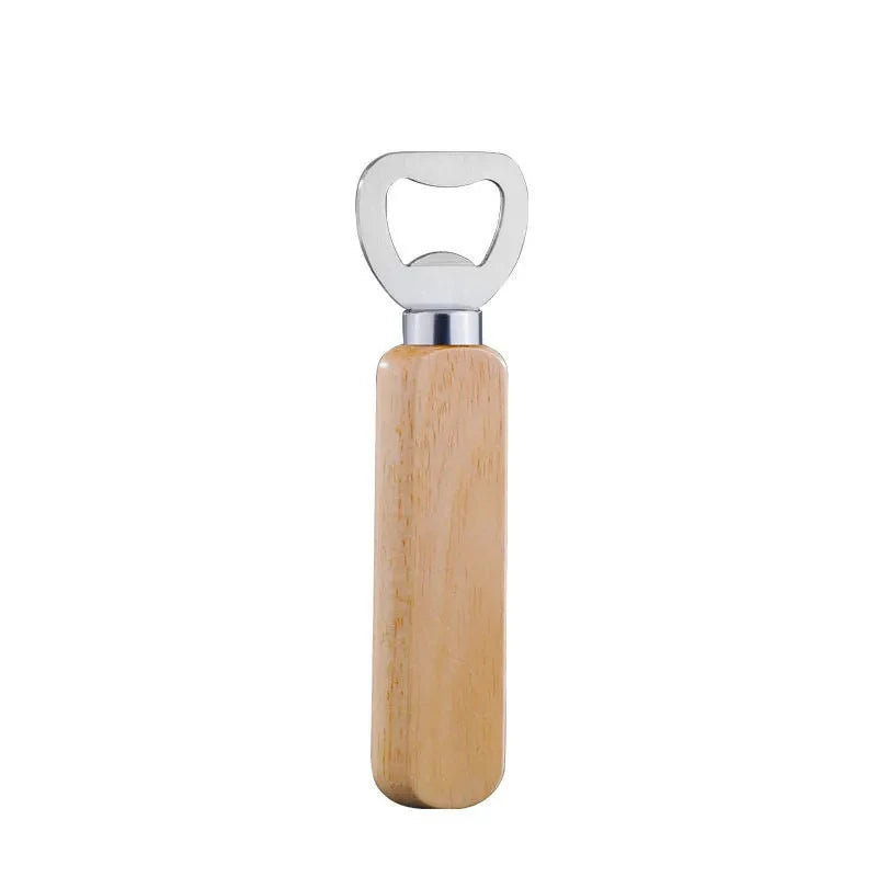 Handle Beer Bottle Opener, Stainless Steel Portable Soda Cap Lifter Simple Beverage Bottle Opener For Home Bar Camping Use Quake