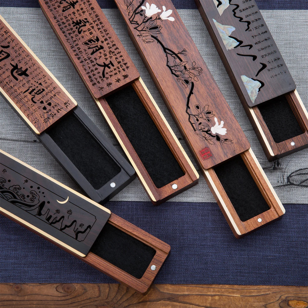 Wooden bed incense burner, cultural and creative Chinese style Zen ornaments, household incense sticks, solid wood creative Quake