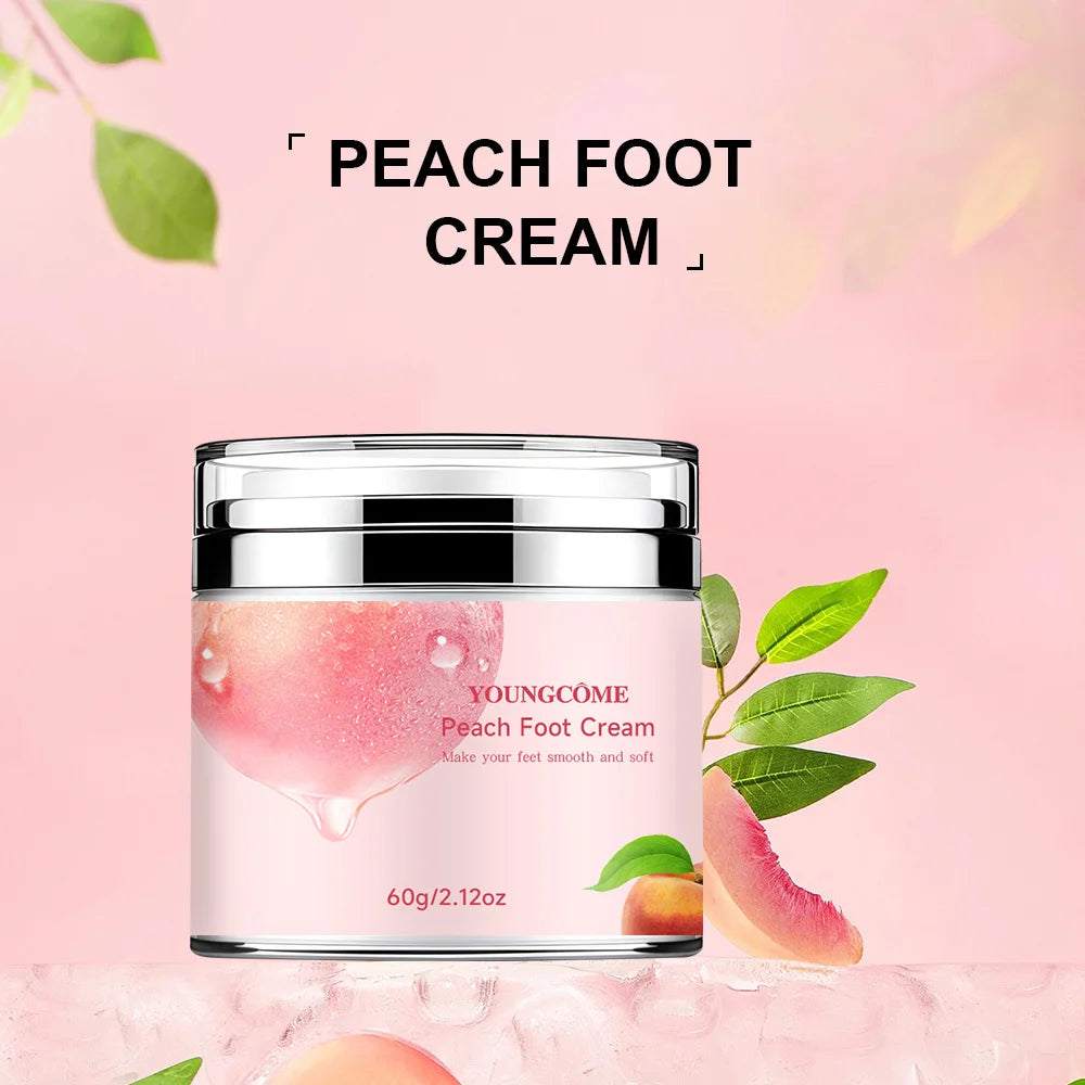 YOUNGCOME Anti-Aging Body Skin Moisturizing Removal Hand Care Mask Feet Peach Foot Cream Hand Foot Care Cream Moisturizing Quake