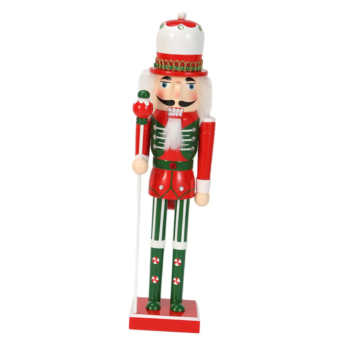 Christmas Nutcracker Ornament Figure Table Decoration, Wooden Nutcracker Soldier for Holiday Quake