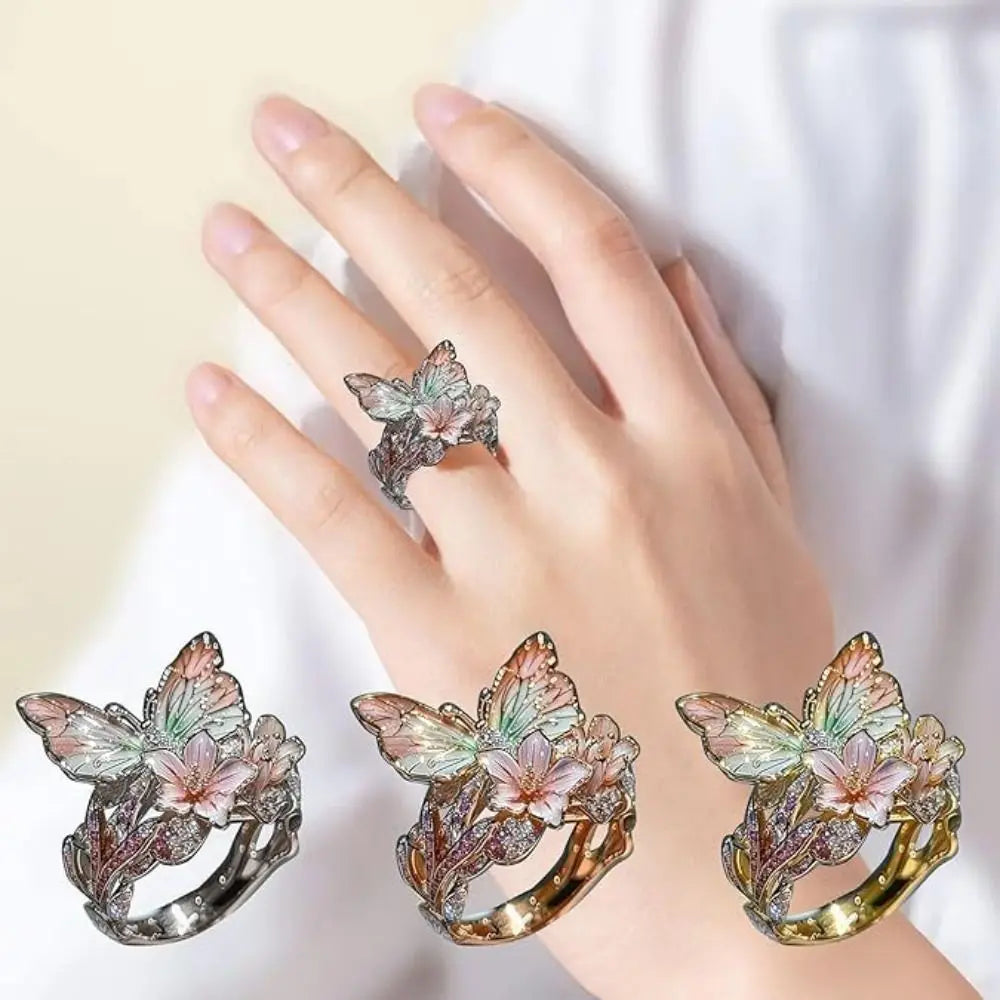 Fashion Jewelry Accessories Ring Non-fading Crafts Vintage Rings Gift Open Ring Quake