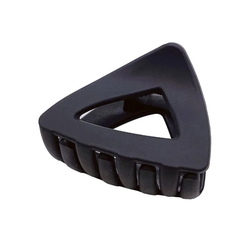 High Ponytail Brown Hairpin Korean Simple Frosted Bangs Side Clip Shark Clip Clamp Shredded Hairpin Women's Hair Accessories Quake
