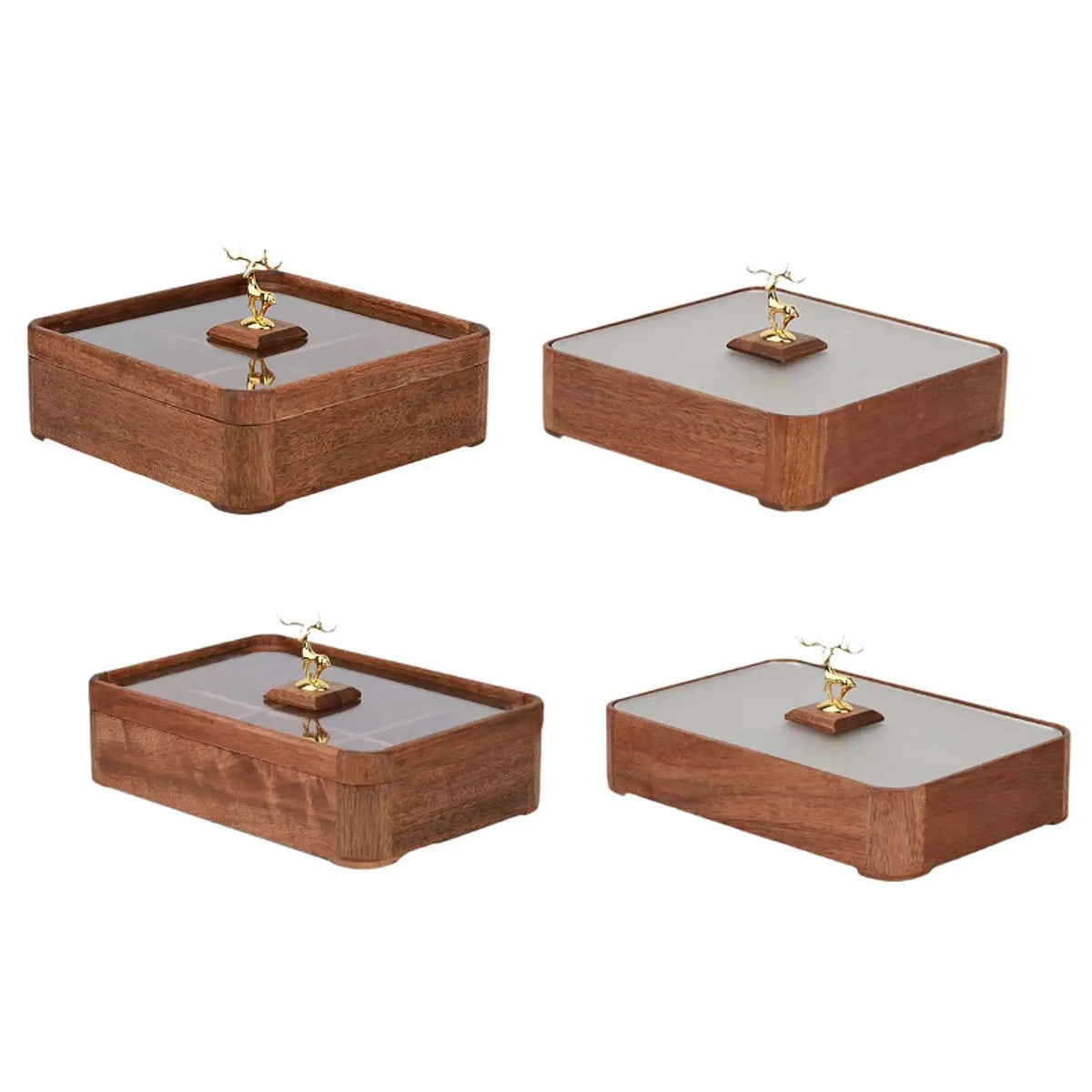Nut and Candy Serving Tray Divided Serving Tray with Lid Veggie Tray Appetizer Platter Home Decor Dried Fruit Tray for Sweets Quake