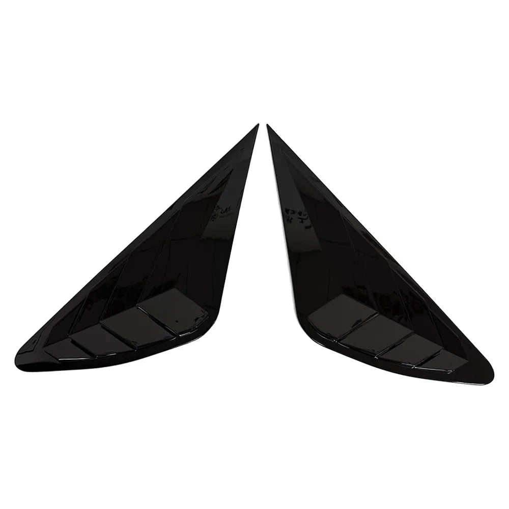 For Lexus RX270 RX350 RX450 2009-2014 Car Rear Louver Window Side Shutter Cover Trim Sticker Vent Scoop ABS Carbon Accessories Quake Gloss Black