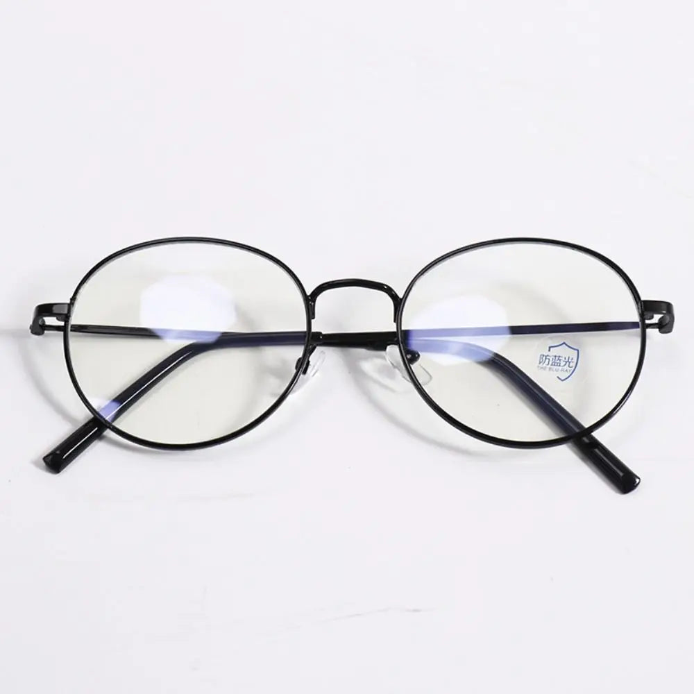 Anti-Blue Light Glasses for Women Men Classic Metal Frame Eyewear Fashion Office Computer Goggles Blue Rays Blocking Glasses Quake Black