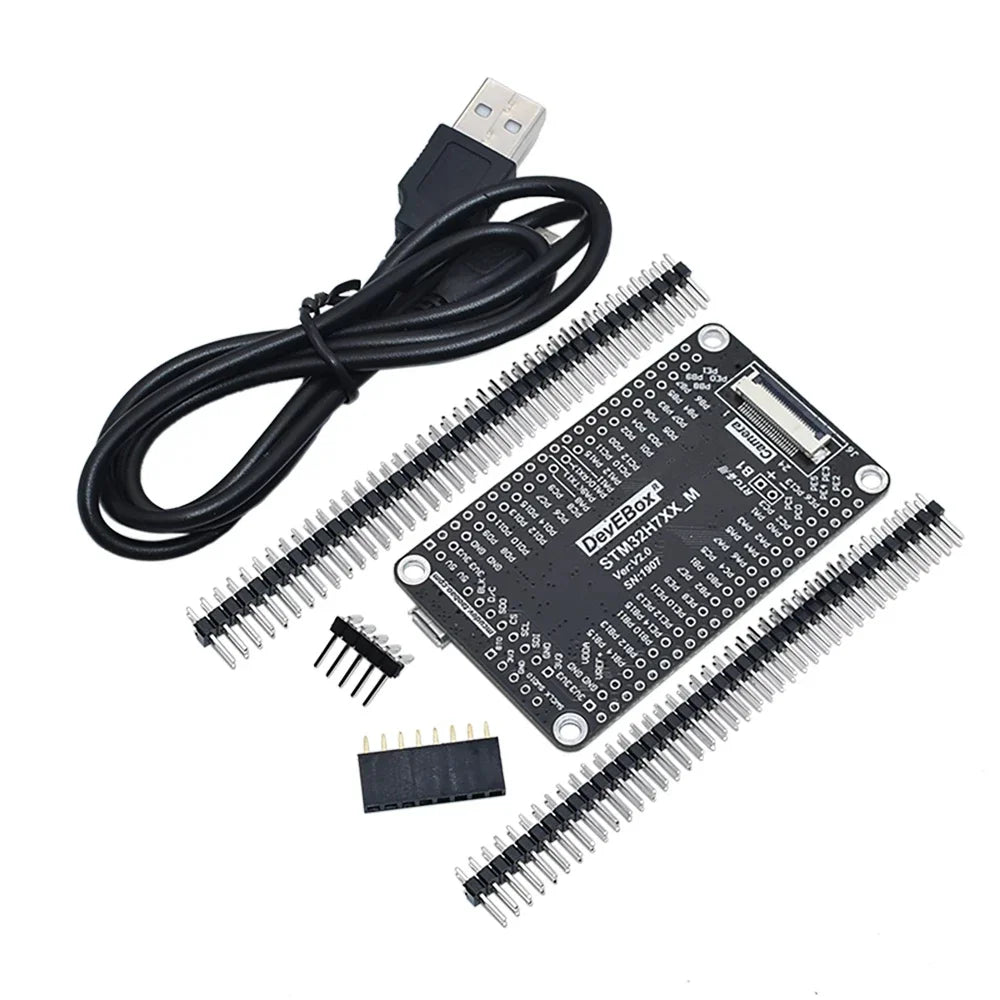 Development- Board- STM32 System Board STM32H750VBT6- STM32-H743VIT6- STM32H7 M7 Core Board TFT Interface with USB Cable Quake