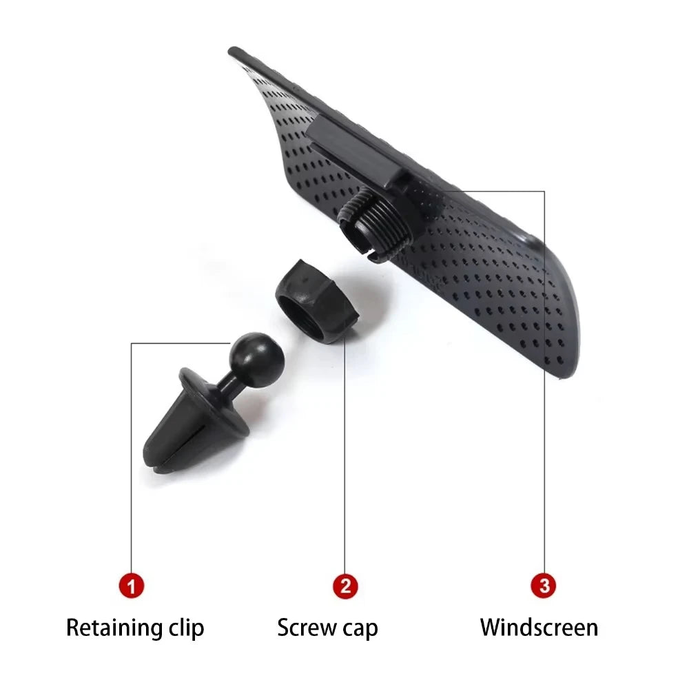 Universal Anti-Backflow Wind Deflector For Car AC Vents Cover Accessory Quake