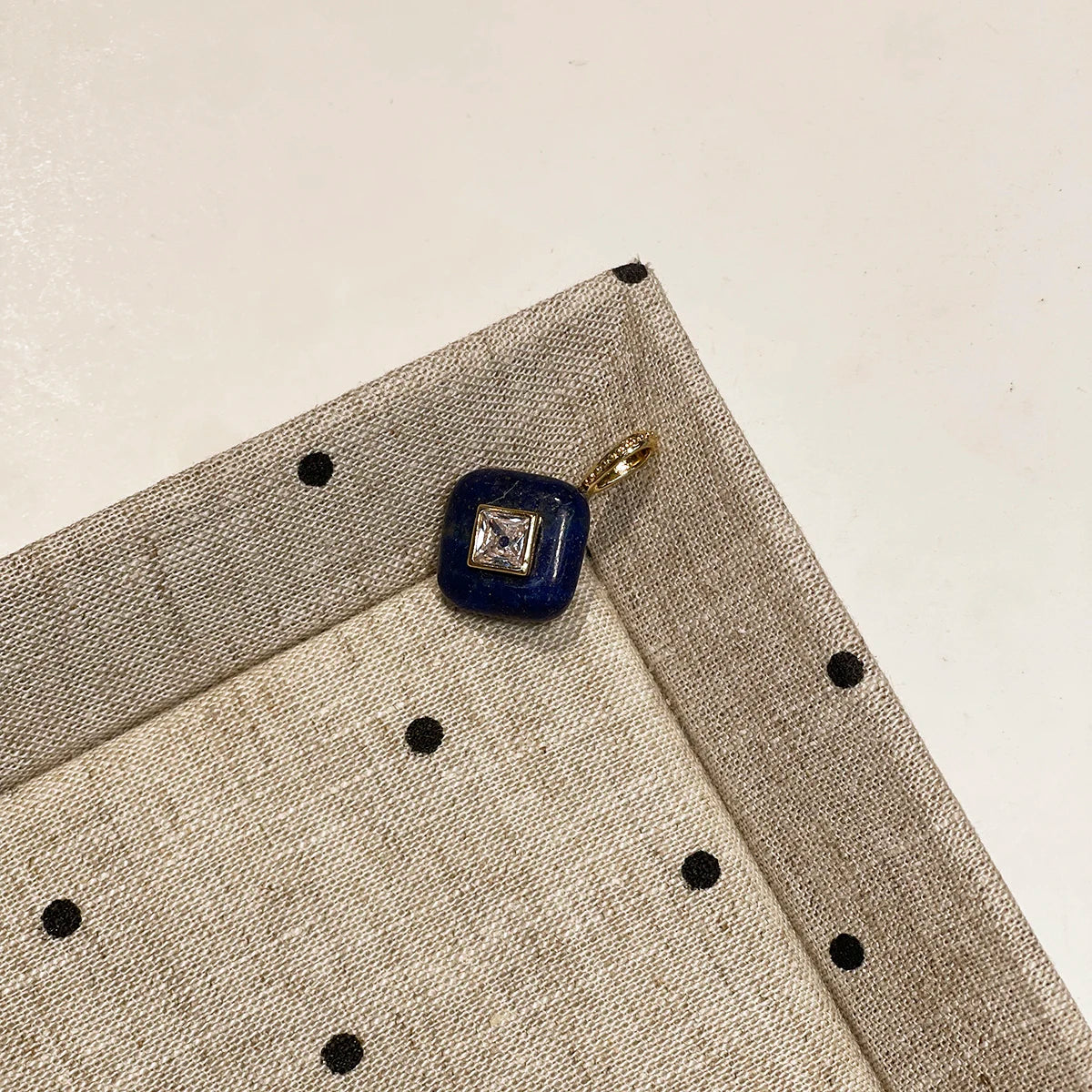 Natural Stone Rose Quartz/Lapis Lazuli Diamond Small Pendant 17x25mm For Jewelry Making DIY Necklace Bracelet Earrings Accessory Quake Lapis Lazuli