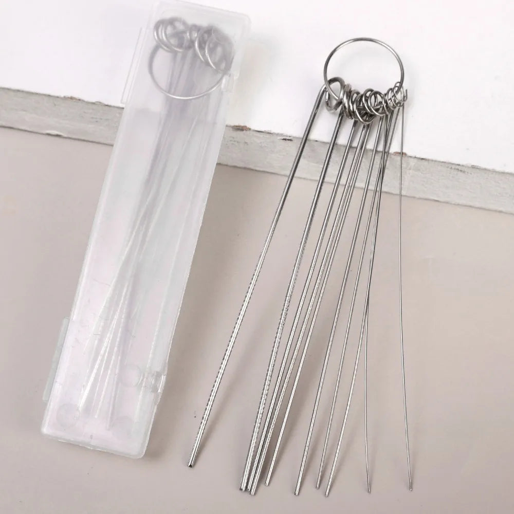Stainless Steel Showerhead Cleaning Needle Set Anti-clogging Shower Head Cleaner Multi-purpose Mobile Phone Hole Cleaning Tool Quake