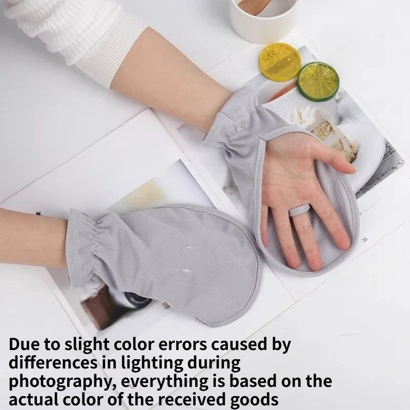 Women Sun Protection Gloves Summer Short Fingerless UV Protection Gloves for Driving Cycling Motorcycle Sun Shield Quake A
