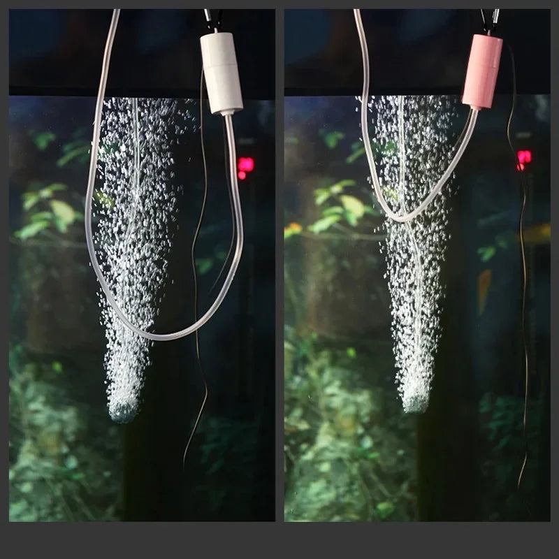 Portable USB Aquarium Air Pump, Silent Air Compressor, Portable Mini Oxygenator, Aquarium Accessories, 5V Quake