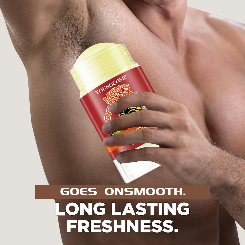 Men's Deodorant Stick Anti Sweating Keep Drying Lasting Fragrance Remove Armpit Odor Underarm Refresh Sticks Fade Body Odor Quake