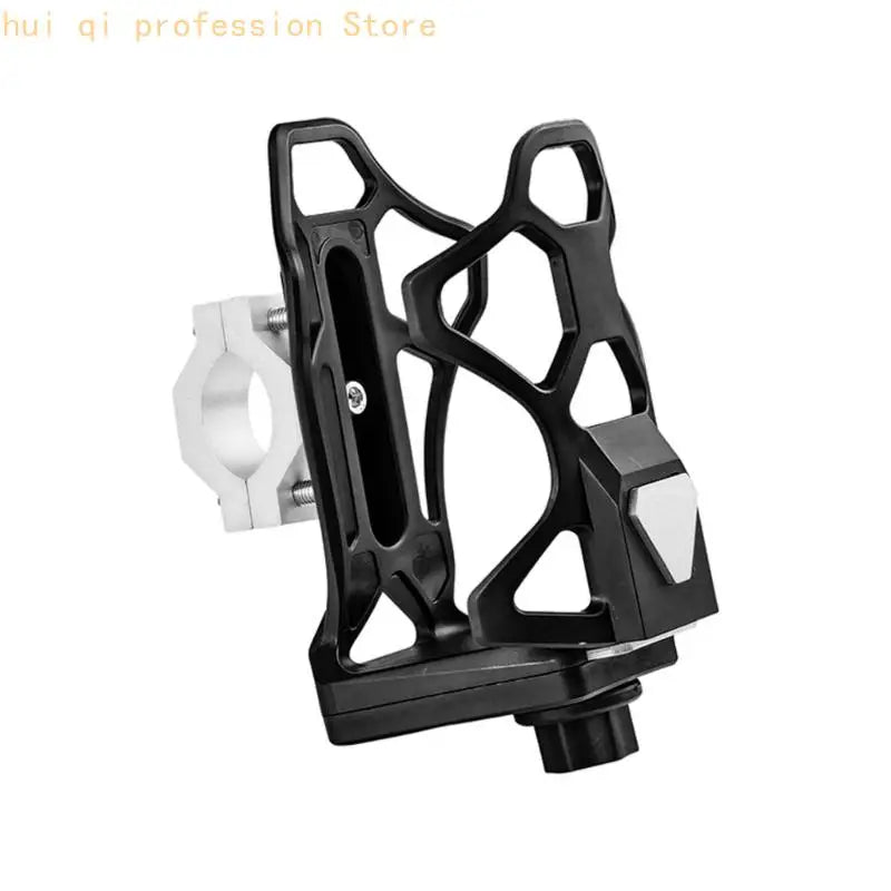 Universal Motorcycle Drink Holder Aluminum Adjustable Cup Mount Quick Installation No Tools Needed for Bike Handlebar H8WE Quake Silver China Mainland