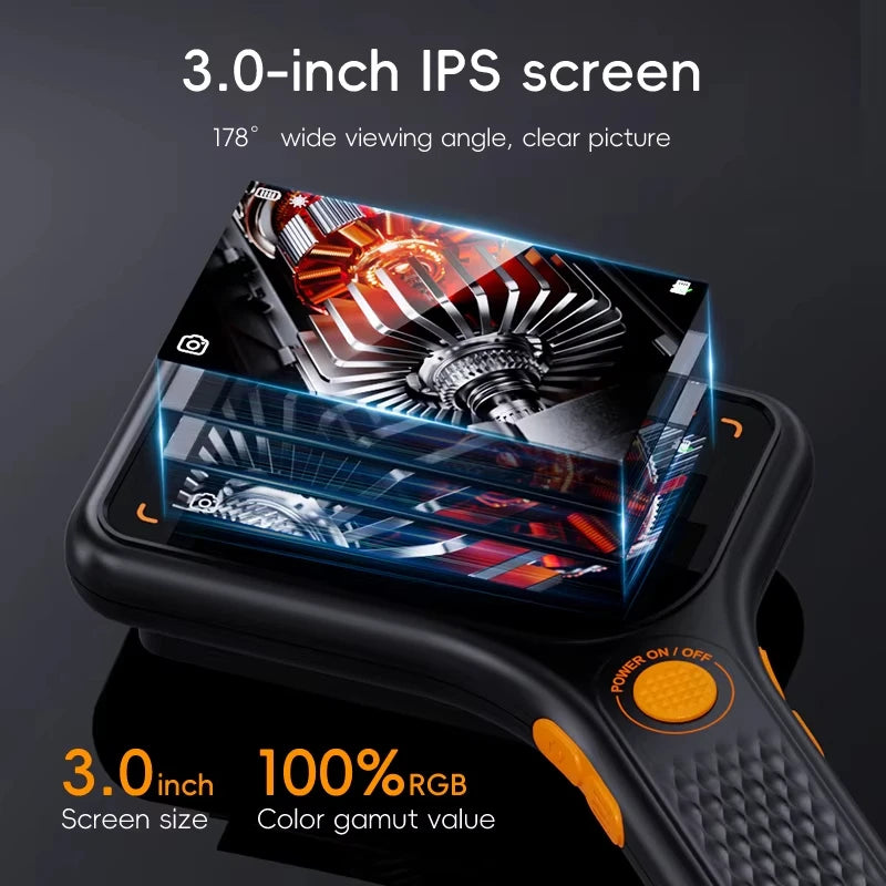 Digital Microscope Handheld 3.0 inch IPS Color Screen Autofocus 2MP Coin Video Microscopes 500x Magnification Quake