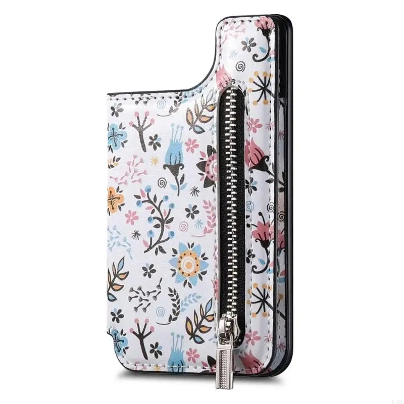 Small Phone Card Wallet with Shielding & Foldable Media Stand Multifunction PU Mobile Card Holder for Convenience K1KF Quake Black China Mainland