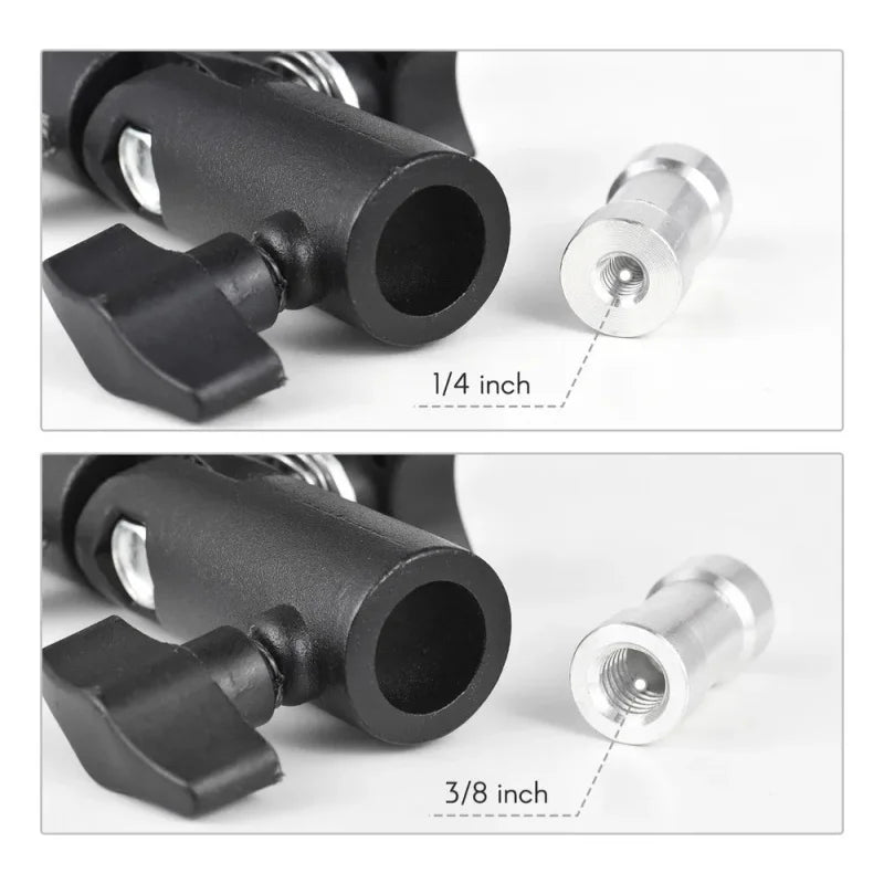 Swivel Metal Mount Flash Hot Shoe Umbrella Holder Mount Bracket for Studio Light Type E Stand,Soft Umbrella Reflective Umbrella Quake