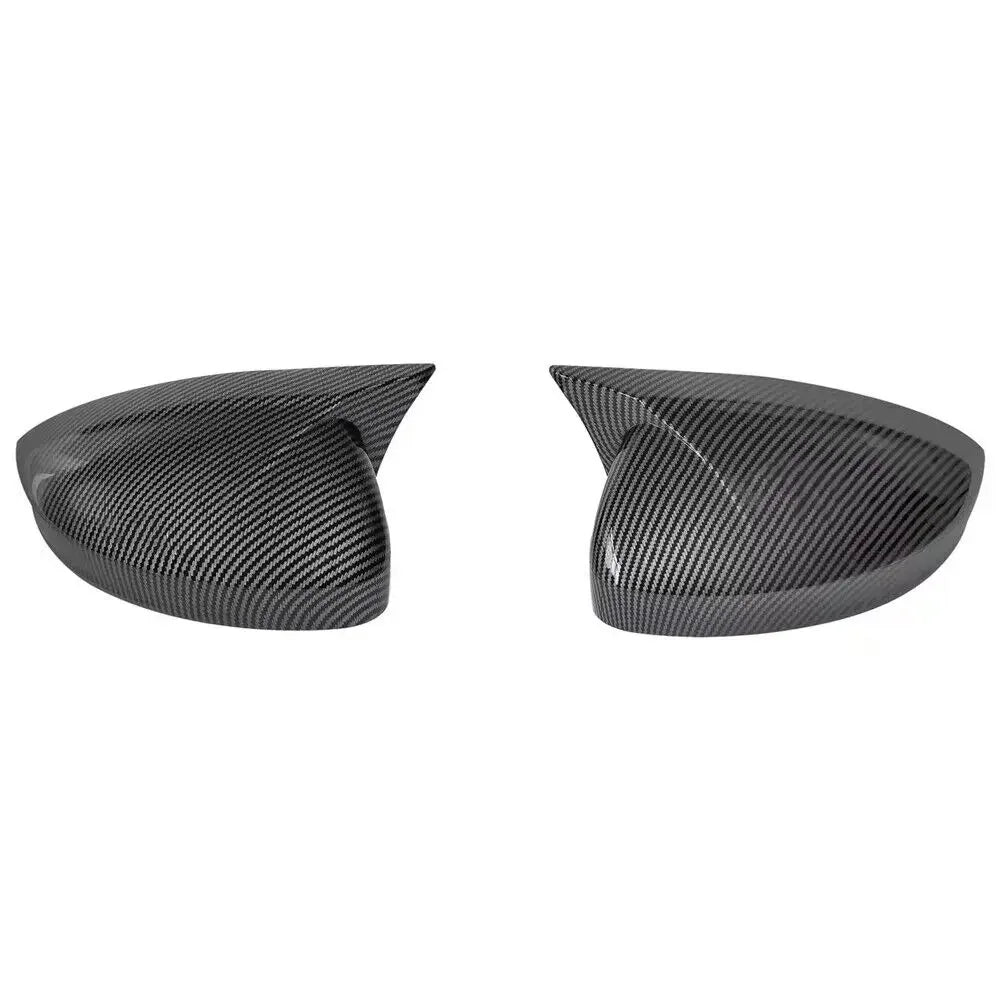 For Volkswagen Tiguan 2017-2020 Car Sticker Rearview Side Mirror Cover Wing Cap Exterior Door Rear View Case Trim Carbon Fiber Quake