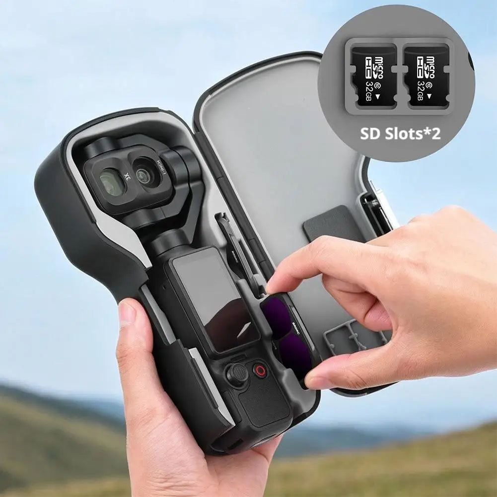 Hard Protective Case for DJI Osmo Pocket 4 Pro Shockproof Silicone Lining Lens Cover Filter Storage Box Camera Accessory Quake