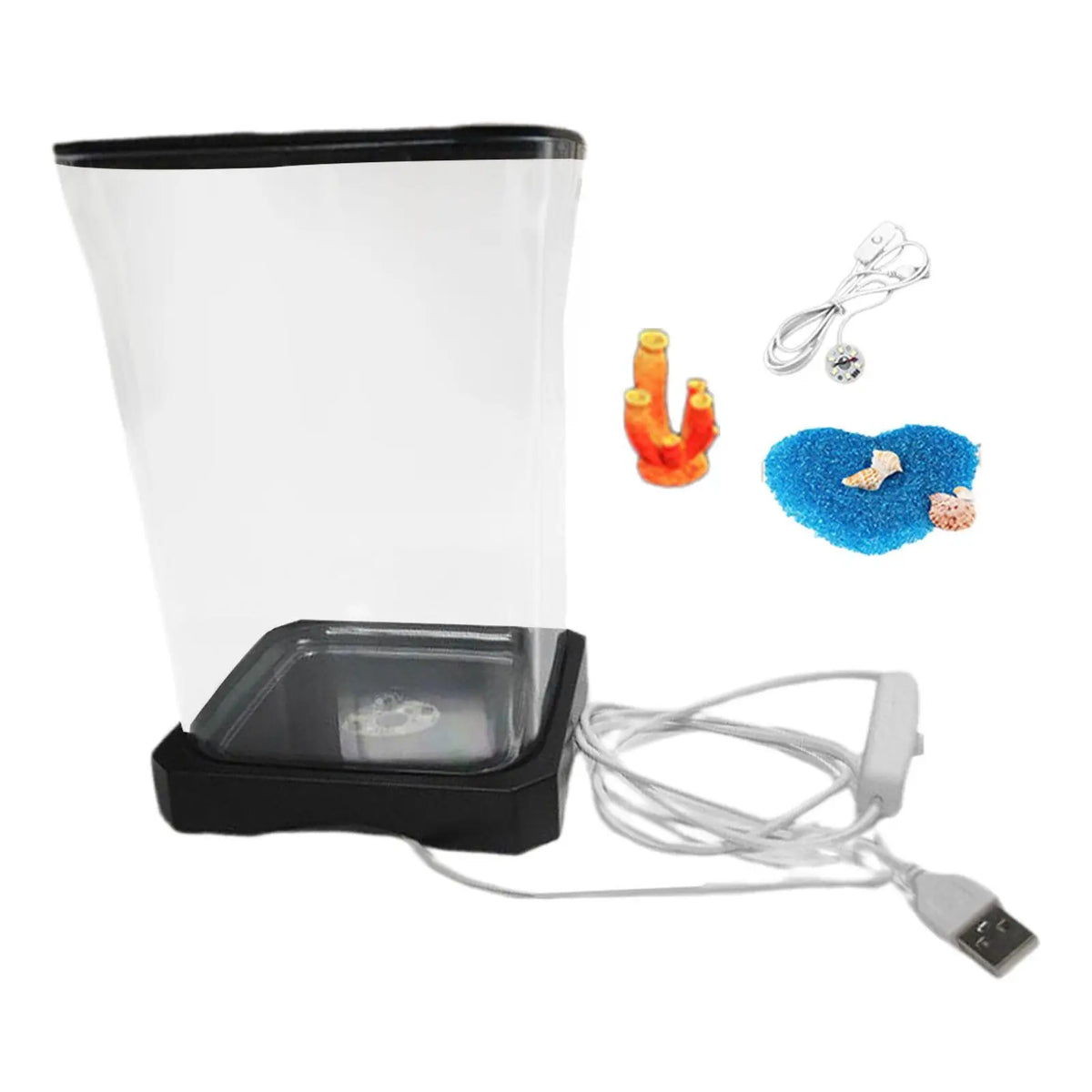 Fish Tank Clear Fish Bowl Breeding Tank Multipurpose Thickened Small Goldfish Tank for Home Tabletop Living Room Office Turtle Quake Black