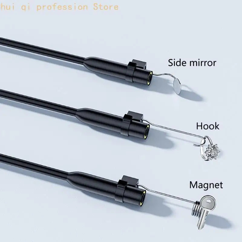 1080P Handheld Borescope with 60° Flexible Camera Waterproof Inspection Camera for Automotive Repair Pipe Diagnostics H8WE Quake