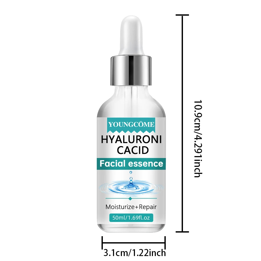Hyaluronic acid facial serum, a natural moisturizing factor, can retain moisture for a long time,keep skin hydrated,elastic Quake 50ml