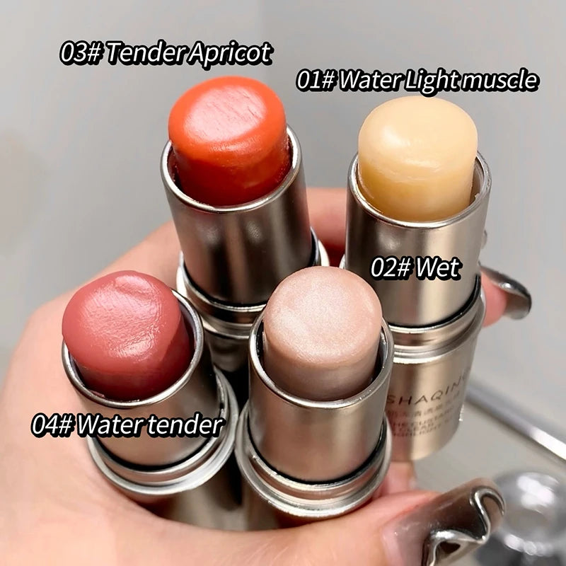 Custard Clear Light Stick Moisturizing Gloss Creamy Muscle Korean Makeup Blush Stick Quake