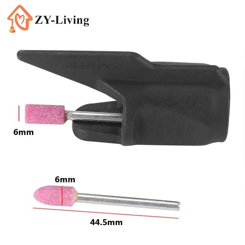 Electric Grinder Chamfer Adapter Tool Kit Corundum Grinding Head Sharpener Accessory For Metal Polishing Deburring Quake