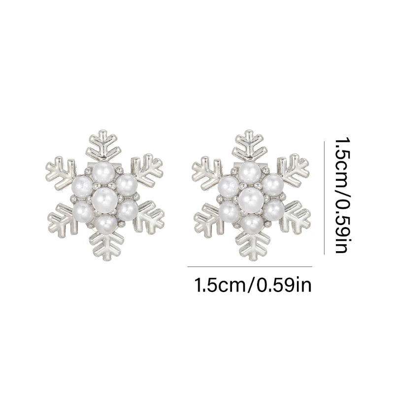 Snowflake Clip-On Charm for Freeclip 1/2 Earbud, Decorative Ear Clip for Daily Commute and Outings 2Pieces K1KF Quake