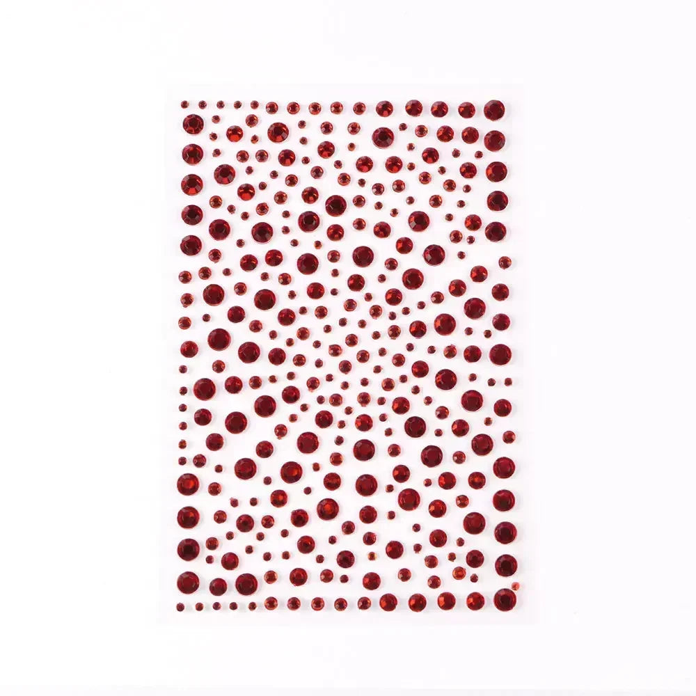Rhinestone Face Stickers – Crystal Diamond DIY Party Makeup