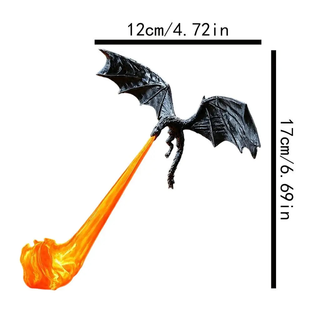 Bookshelf Nook Light 3D Printed Flying Dragon Library Lantern Decor for Nightstand Bedroom Nursery Den Kids Boys Girls Quake Yellow
