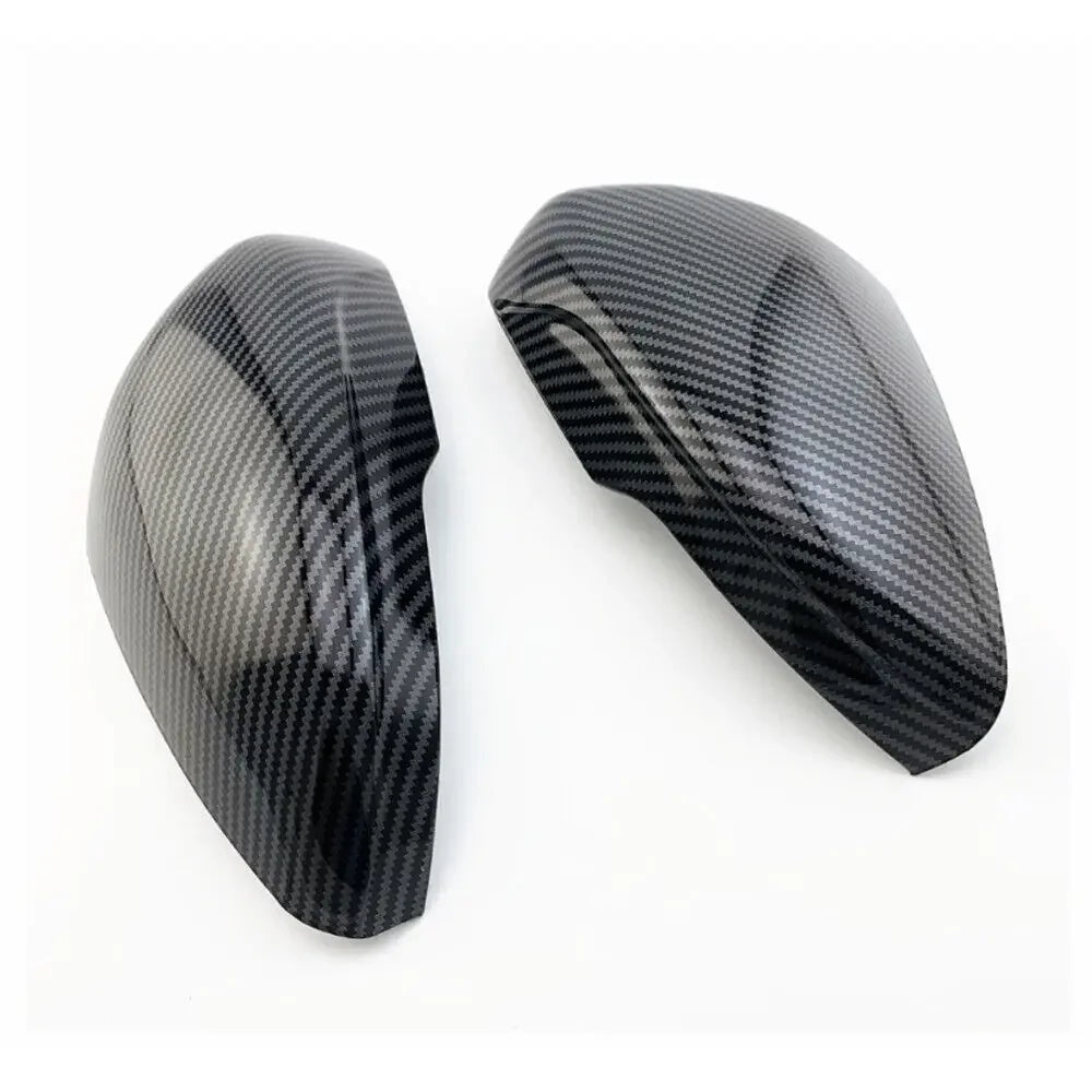 For Ford Focus MK4 2019-2023 LHD Rearview Side Mirror Cover Wing Cap Replacement Exterior Door Rear View Case Trim Carbon Fiber Quake