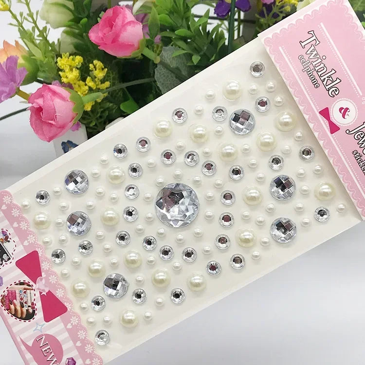 Rhinestone Crystal Face Stickers – DIY Gem Makeup Decor