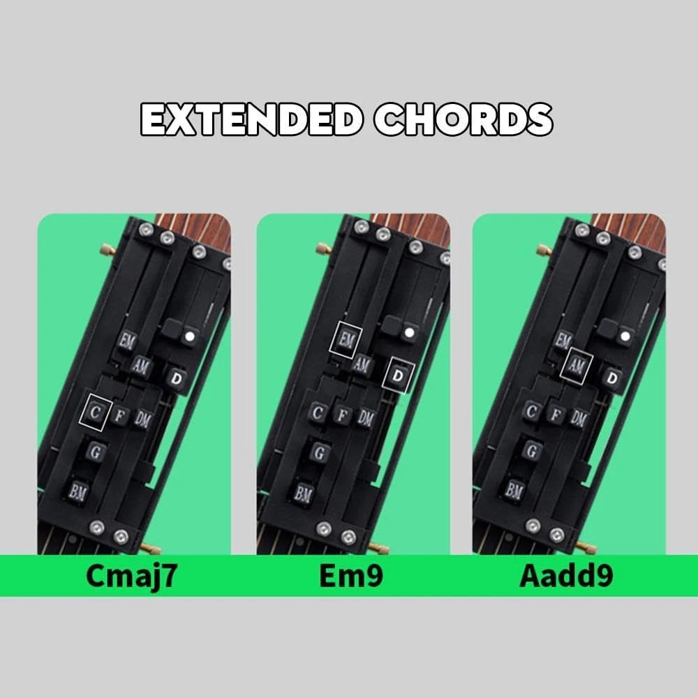 Guitar Chord Presser, Guitar Chord Trainer, Guitar Chord Helper, Guitar Aid Chords Learning Tools for Beginners Quake