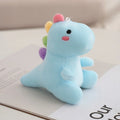 New Plush Keychain Toy Dinosaur Plush Keyring Soft Mini Dinosaur Plush Doll Cute Dinosaur Pendant Quake Blue
