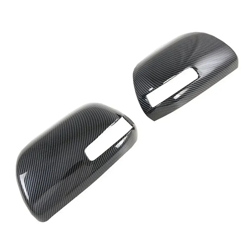 For Toyota Sienna 2011-2020 Car Sticker Rearview Side Mirror Cover Wing Cap Exterior Door Rear View Case Trim Carbon Fiber Look Quake
