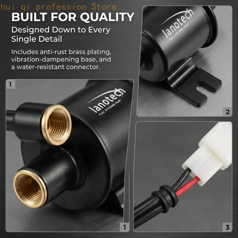 External Feed Pump Low Pressure Replacement Part with Visible Wiring Leads and Black Housing H8WE Quake