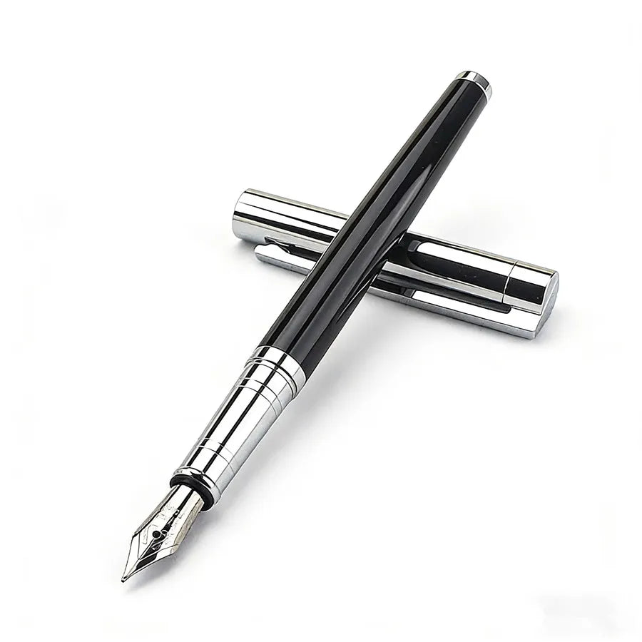 Jinhao 126 Metal Fountain Pen Silver Carved Business Signature Pen for Office Writing Quake 126-0.5MM 2