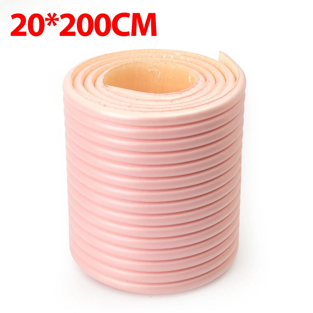 Upgraded W Shaped Anti Collision Strip XPE Foam 3D Wall Decal Protector Baby Safety Soft Padding for Furniture Doors Home Decor Quake Pink 1Roll (2M)