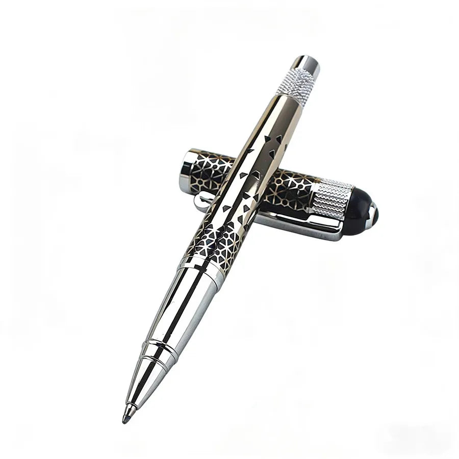 High Quality Full Metal Lattice Shape Luxury Ballpoint Pen Business Men Birthday Gift Writing Pen SCHOOL STATIONERI Quake 1350-3