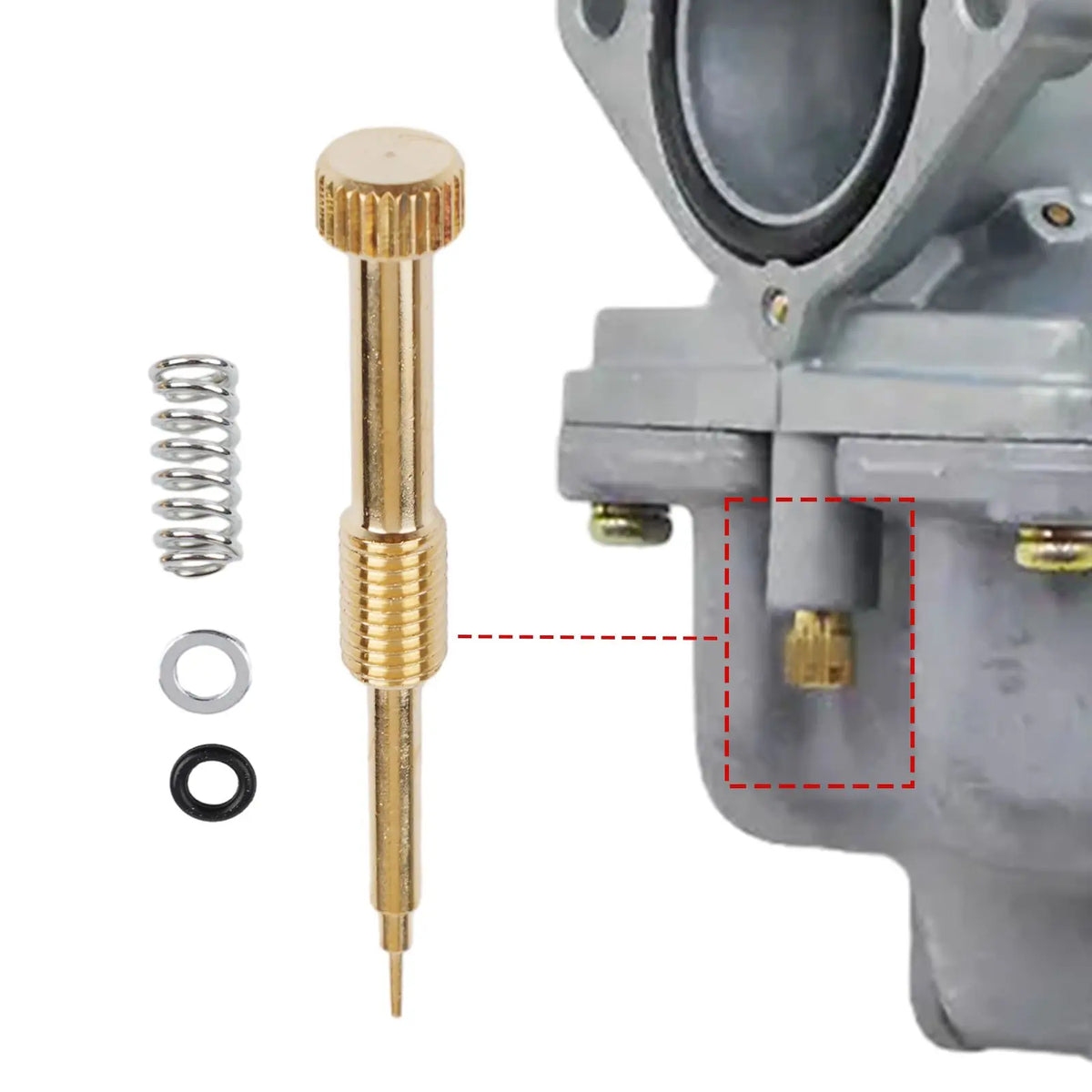 Air Adjustment Screw Carburetor Air Screw Adjustment Kits Metal Mixture Screw Screw Idle For Keihin PZ26 PZ27 PZ30 Quake