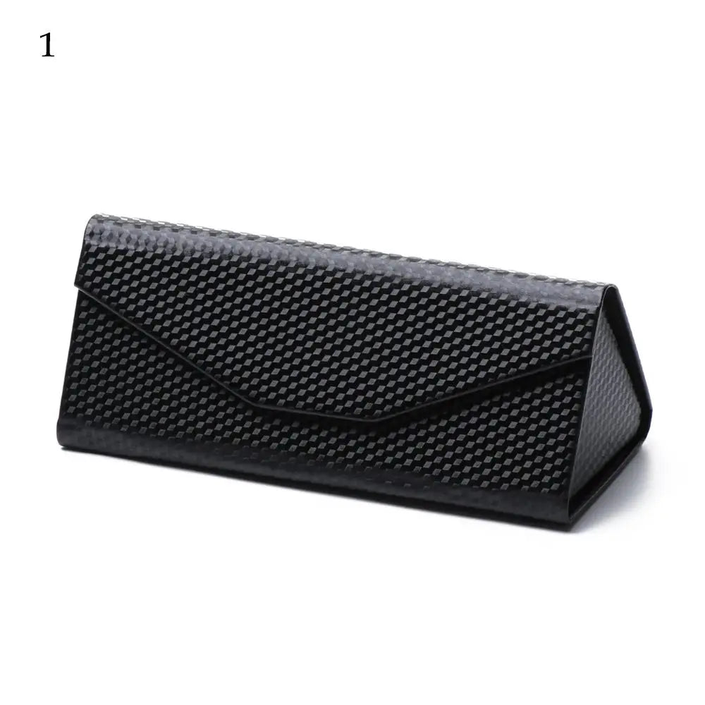 Unisex Folding Black Portable Eyeglasses Case Triangle Glasses Box Sun Glasses Box Eyeglasses Accessories Quake 1