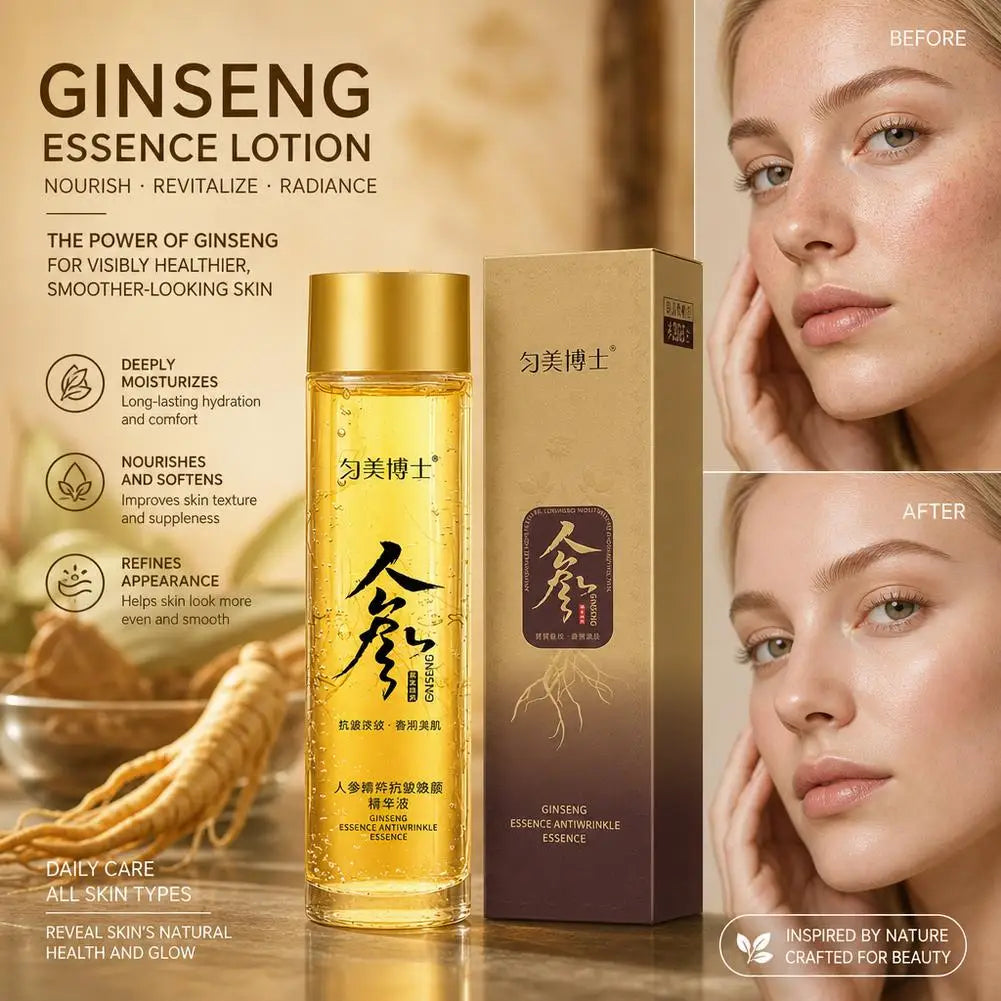 Premium Red Ginseng Essence for Deep Wrinkle Repair and Intensive Skin Hydration Anti Aging and Skin Brightening Effects Quake