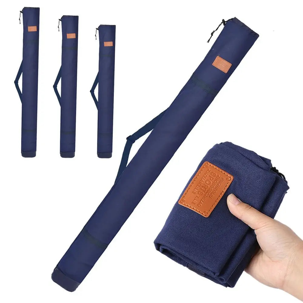 Canvas Fishing Tackle Storage Bag Large Capacity Folding Portable Fishing Tackle Backpack Multifunctional Rod Bag Quake